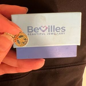 Peace sign charm with lobster clasp